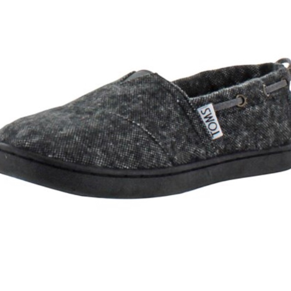 TOMS New Youth Stitchout Black Tweed Shoes